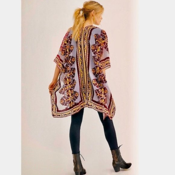 Free People Tops - Free People Muse Burnout Velvet Kimono